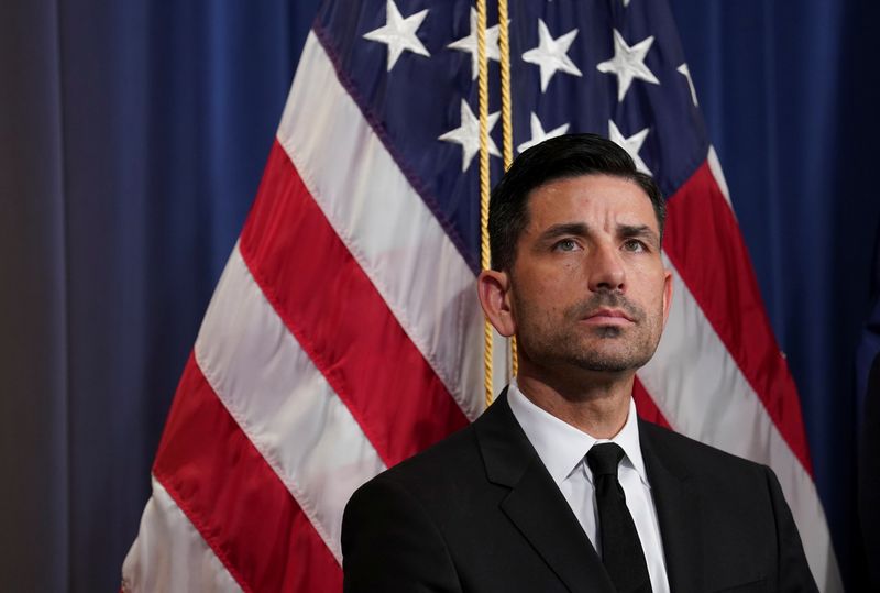 FILE PHOTO: Initiative to combat online sexual exploitation of children is announced at the Department of Justice in Washington