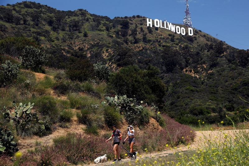 FILE PHOTO: Los Angeles hiking trails partially reopen during the global outbreak of the coronavirus disease (COVID-19)