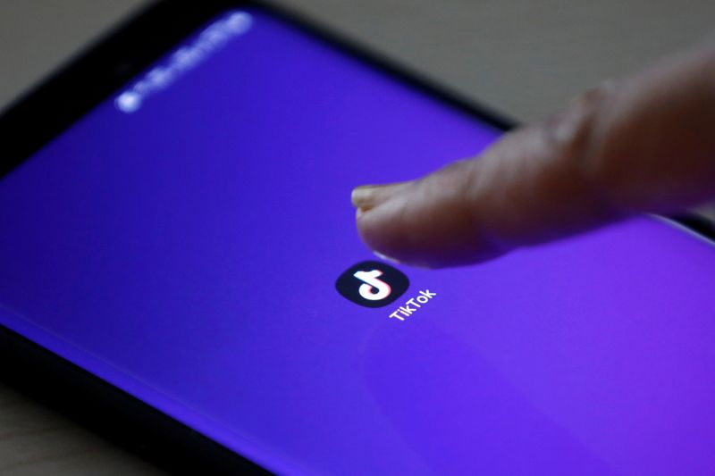 FILE PHOTO: File photo of the TikTok logo