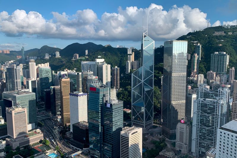 FILE PHOTO: A general view of the financial Central district in Hong Kong
