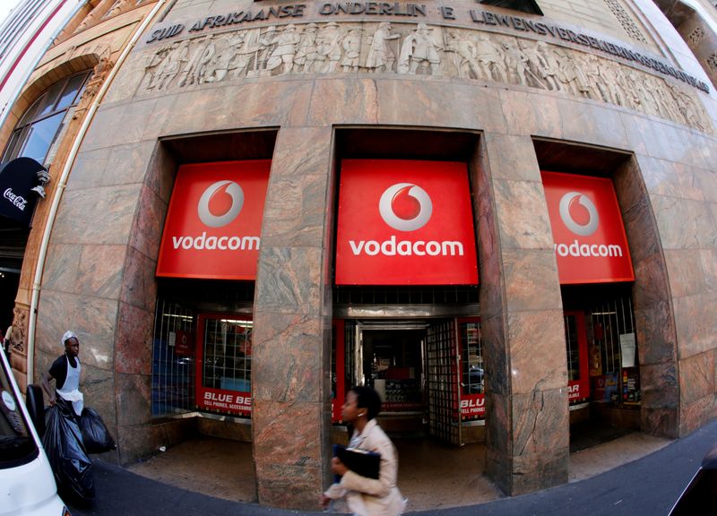 A branch of South African mobile communications provider Vodacom in Cape Town