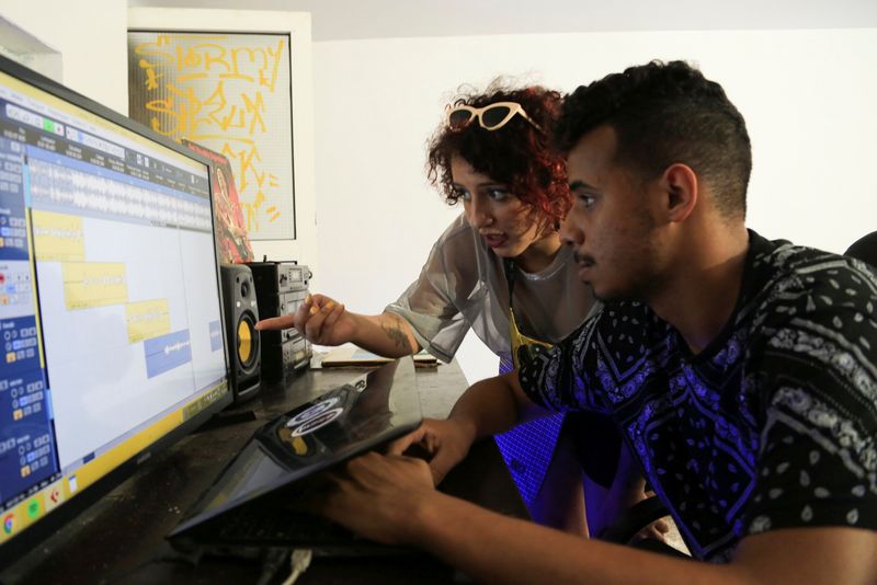 Moroccan rapper Houda Abouz, 24, known by her stage name