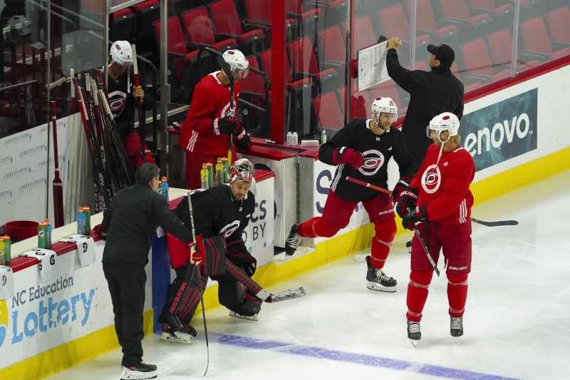 NHL: Carolina Hurricanes-Workouts