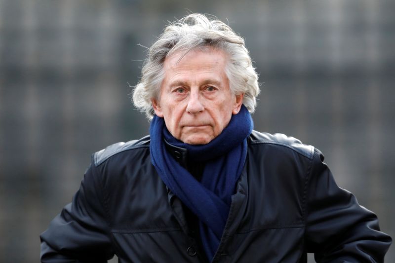 Film director Roman Polanski arrives at the Madeleine Church to attend a ceremony during a 'popular tribute' to late French singer and actor Johnny Hallyday in Paris