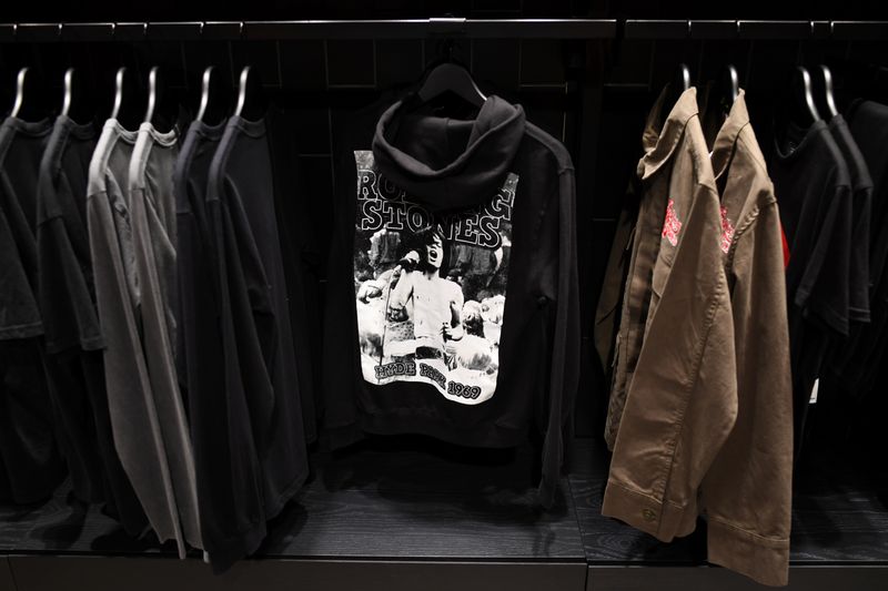View of the new flagship Rolling Stones store in London