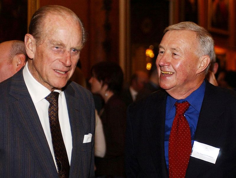 FILE PHOTO: Britain's Duke of Edinburgh meets designer and restaurateur Conran at design reception in London