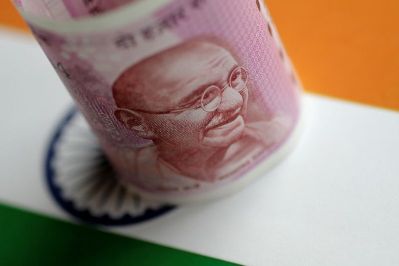 Illustration photo of an India Rupee note