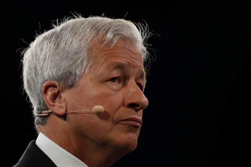 Jamie Dimon, chairman & CEO of JP Morgan Chase & Co., speaks during the Bloomberg Global Business Forum in New York City