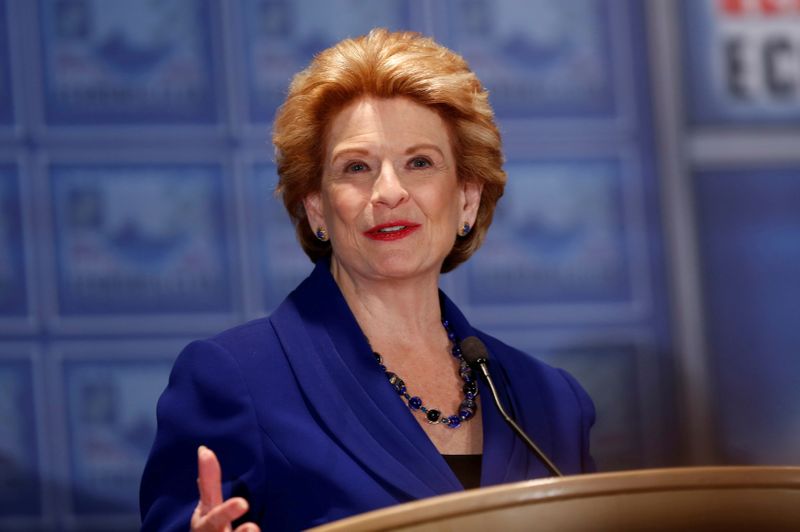 FILE PHOTO: Democratic U.S. Senator Debbie Stabenow addresses the Detroit Economic Club in Detroit
