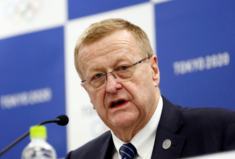 FILE PHOTO: International Olympic Committee (IOC) Vice President John Coates attends a news conference in Tokyo