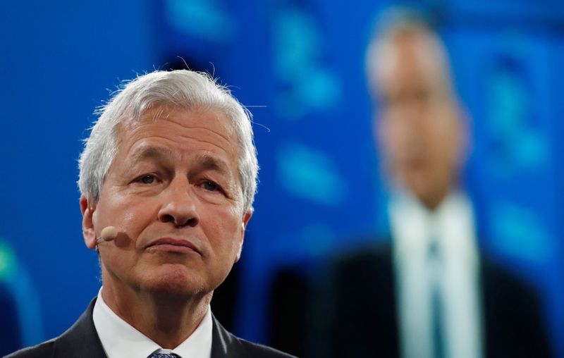 Jamie Dimon, chairman & CEO of JP Morgan Chase & Co., speaks during the Bloomberg Global Business Forum in New York City