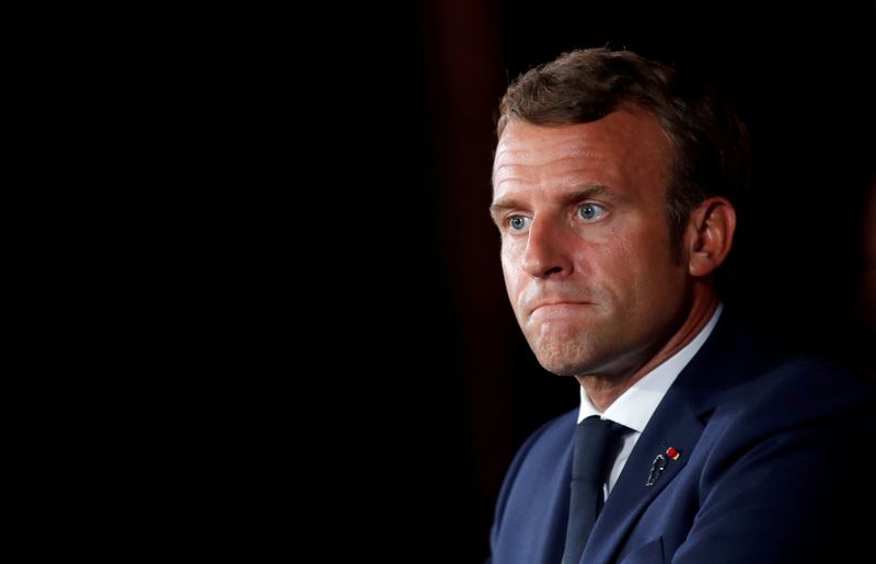 FILE PHOTO: French President Emmanuel Macron visits Lebanon