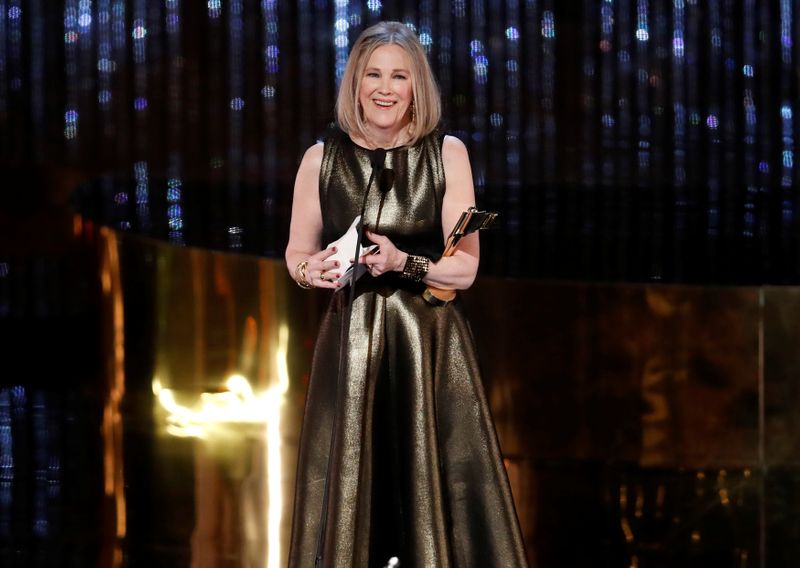 FILE PHOTO: Catherine O'Hara wins the award for best actress during the Canadian Screen Awards in Toronto