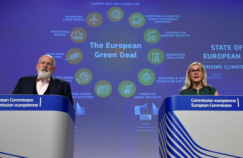 Joint press conference on the EU's climate ambition for 2030 at the EU headquarters in Brussels