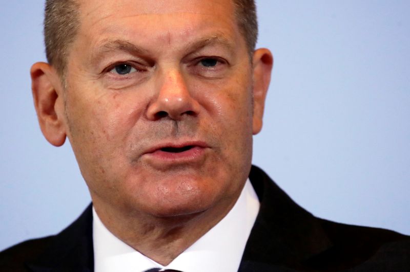 German Finance Minister Scholz and Justice Minister Lambrecht hold news conference in Berlin