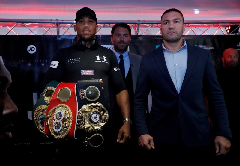 FILE PHOTO: Anthony Joshua and Kubrat Pulev Press Conference