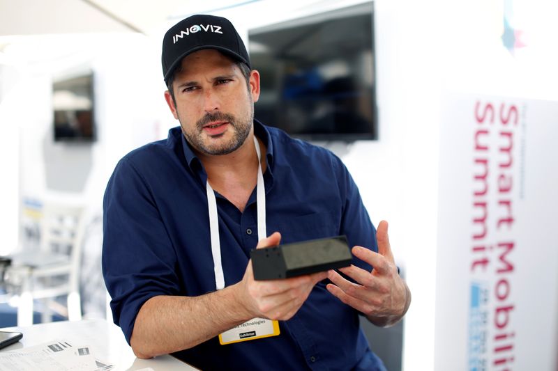 Omer Keilaf, CEO of Israeli firm, Innoviz Technologies, speaks during an interview with Reuters at the Smart Mobility Summit in Tel Aviv