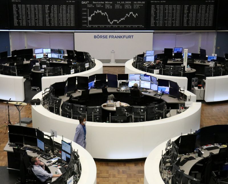 The German share price index DAX graph at the stock exchange in Frankfurt