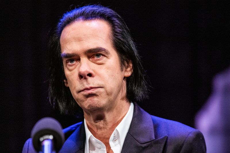 Australian artist Nick Cave attends a news conference to promote his exhibition 'Stranger Than Kindness' in Copenhagen