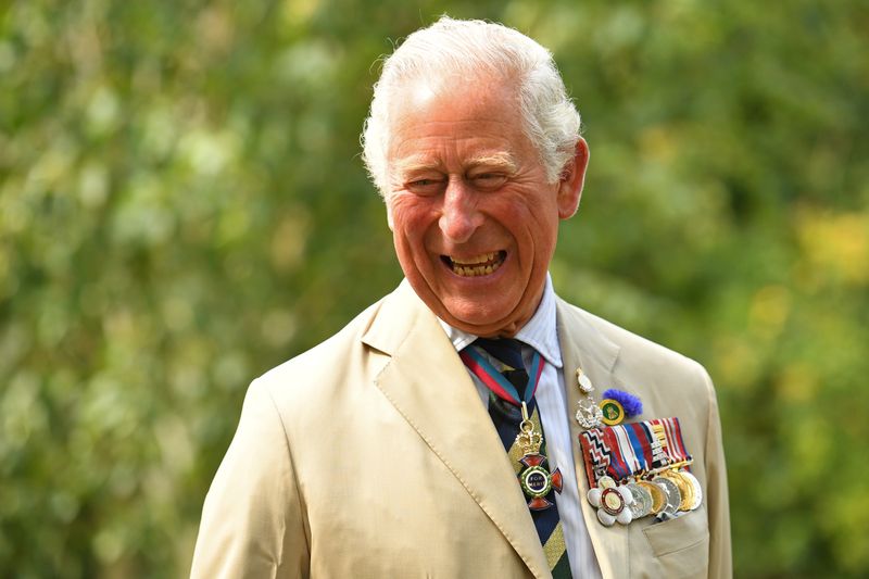 Britain's Prince Charles and Camilla, Duchess of Cornwall attend the VJ Day National Remembrance event at the National Memorial Arboretum in Staffordshire