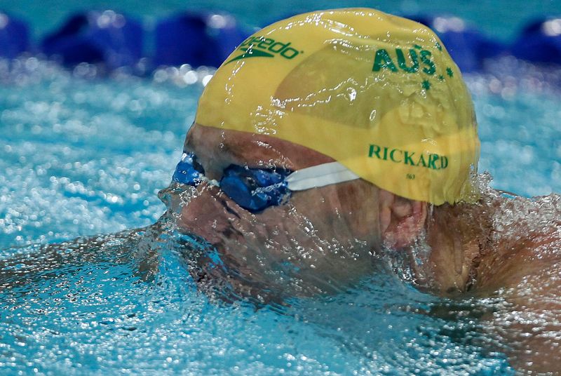 Australia's Rickard Brenton Scott swims during the men's 200m breaststroke final at the FINA Swimming World Cup in Beijing