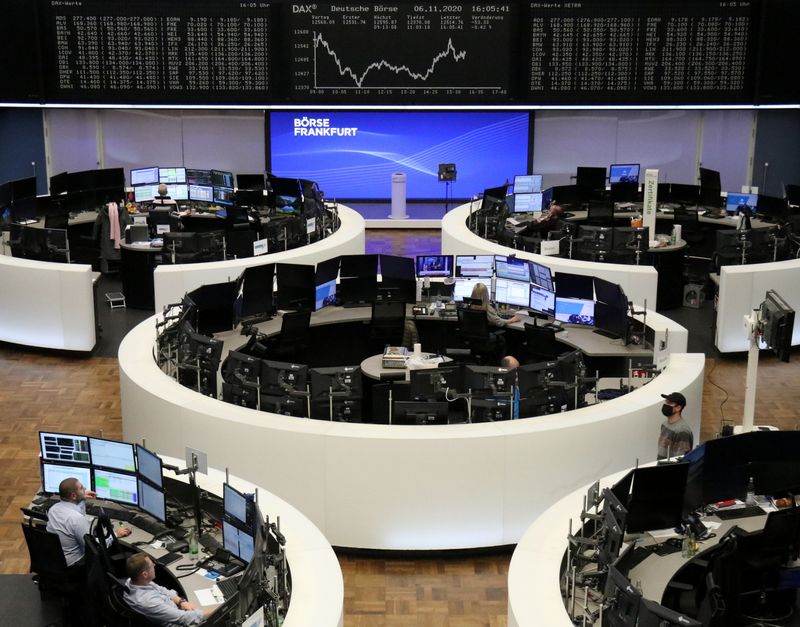 The German share price index DAX graph at the stock exchange in Frankfurt