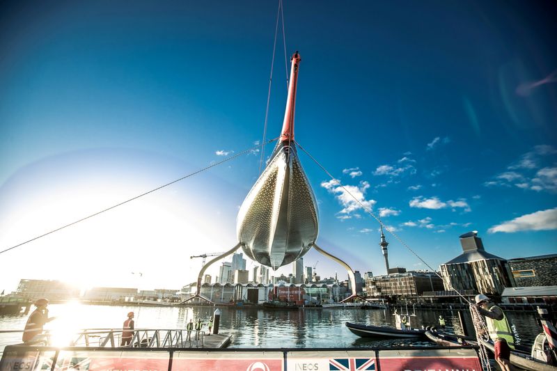 FILE PHOTO: Christening of Britannia the America's Cup race boat of INEOS TEAM UK in Auckland
