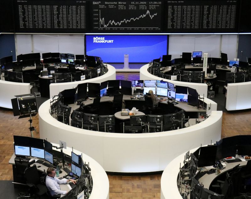 The German share price index DAX graph at the stock exchange in Frankfurt