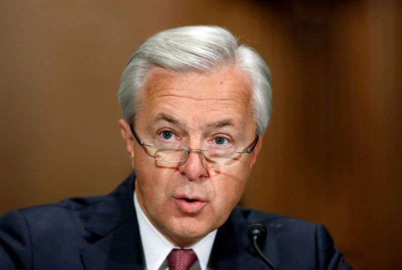 Wells Fargo CEO Stumpf testifies before Senate Banking Committee hearing on firm's sales practices on Capitol Hill in Washington