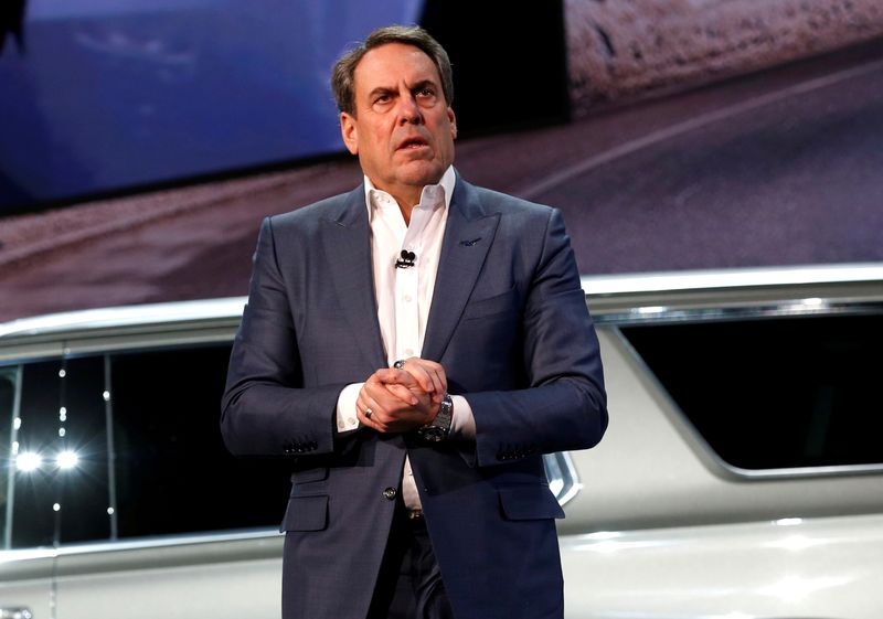 FILE PHOTO: General Motors President Reuss talks about the Chevrolet 2021 Suburban and Tahoe SUVs in Detroit