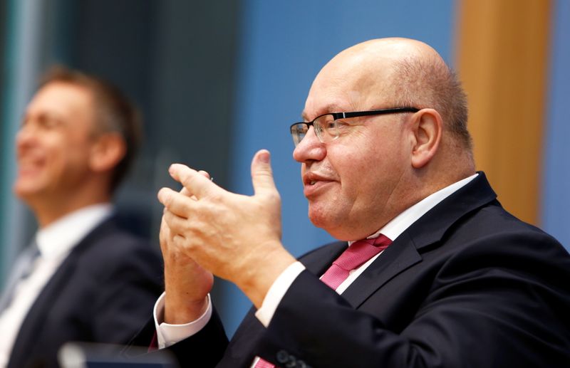 News conference on the government's economic autumn projection in Berlin