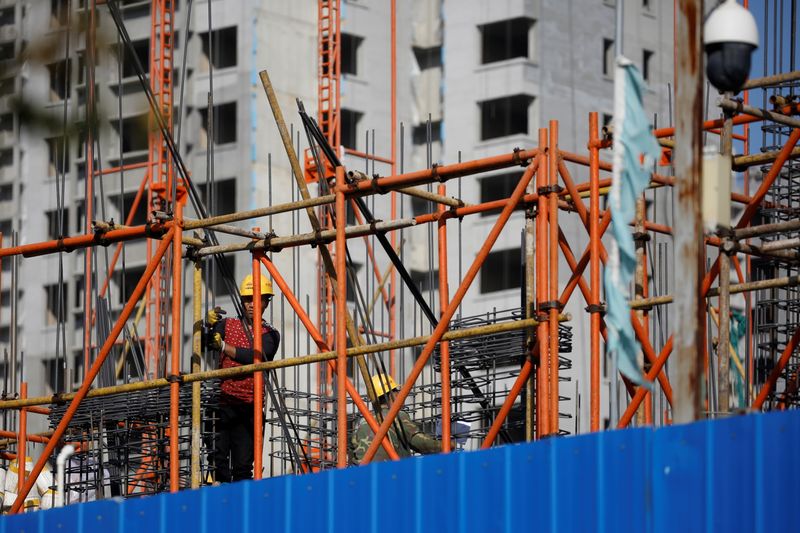 Construction site of a residential compound in Beijing