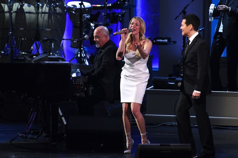 FILE PHOTO: LeAnn Rimes and Michael Feinstein perform with recording artist Billy Joel, the latest recipient of the Gershwin Prize for Popular Song and honored during a tribute concert at DAR Constitution Hall in Washington