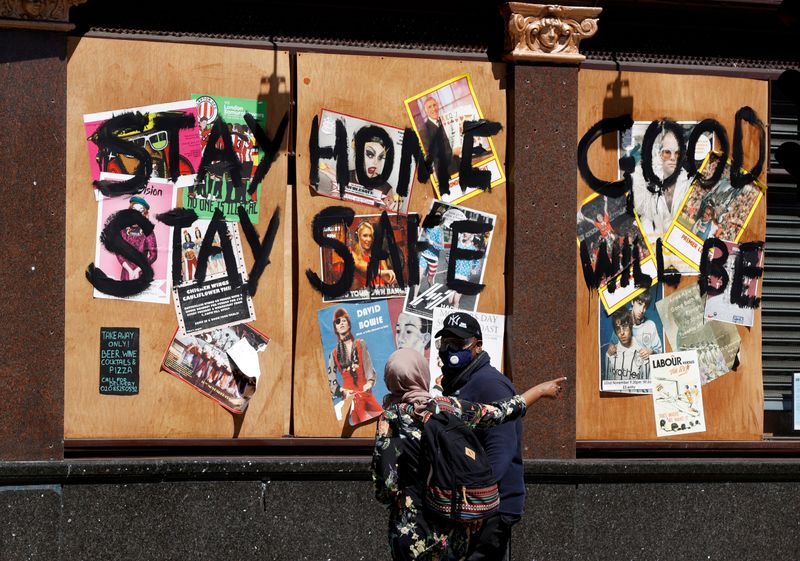 FILE PHOTO: Outbreak of the coronavirus disease (COVID-19) in London