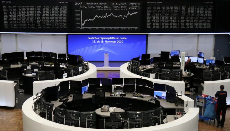 The German share price index DAX graph at the stock exchange in Frankfurt