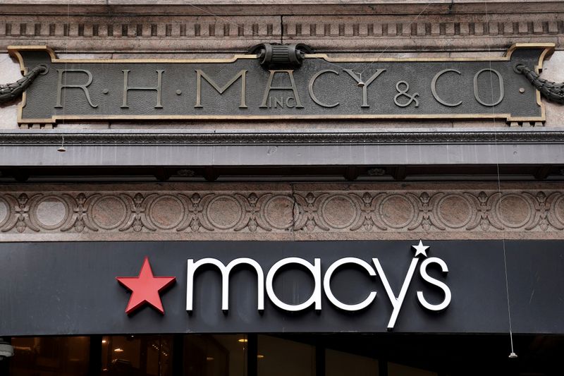 FILE PHOTO: A Macy's store is pictured during the spread of the coronavirus disease (COVID-19) in the Manhattan borough of New York City