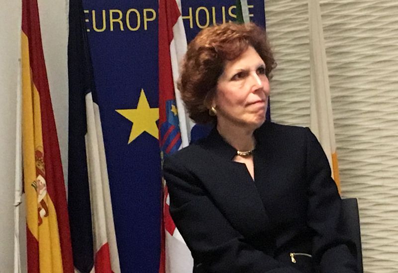 Cleveland Federal Reserve Bank President Loretta Mester speaks in London