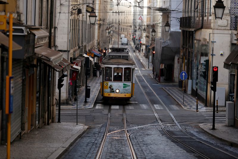 FILE PHOTO: Spread of the coronavirus disease (COVID-19) in Lisbon