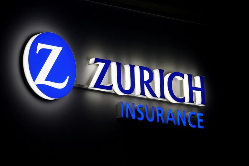 FILE PHOTO: Logo of Zurich Insurance is seen in Davos