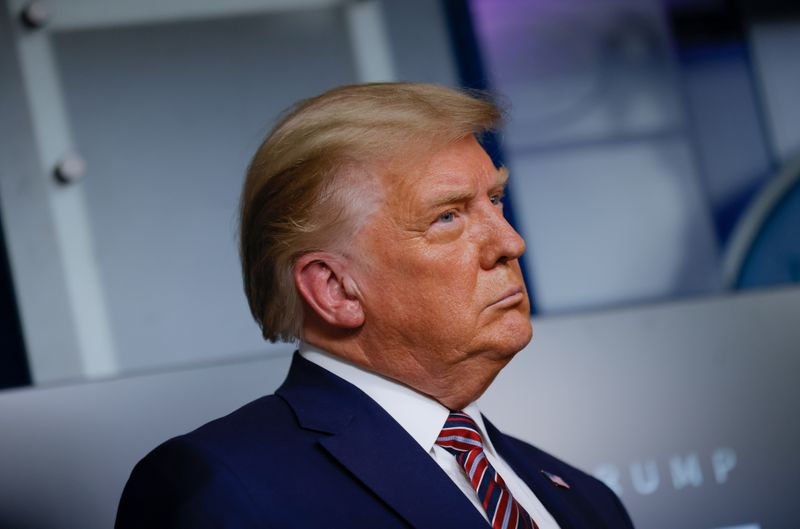 U.S. President Trump speaks about prescription drug prices at the White House in Washington