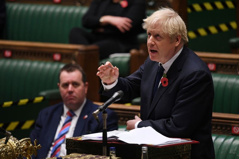FILE PHOTO: The weekly question-time debate at the House of Commons in London
