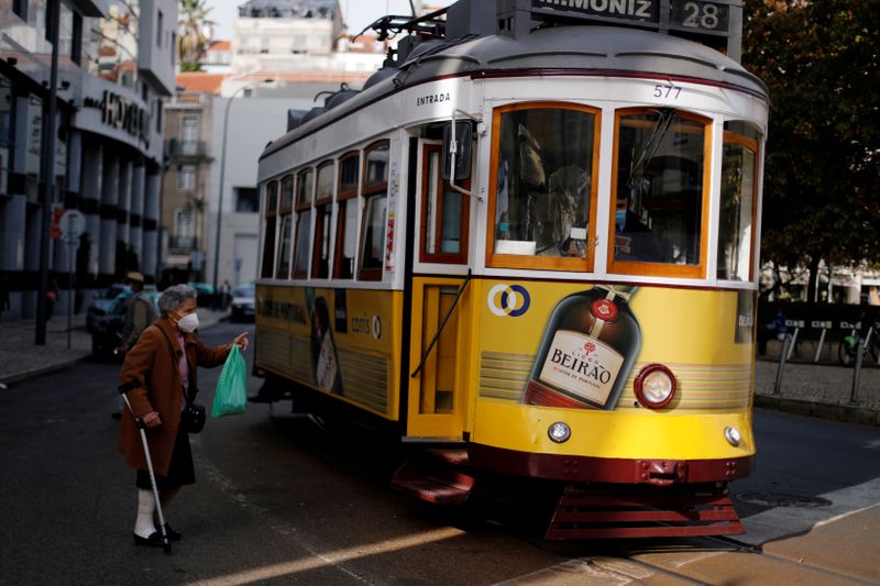 FILE PHOTO: Spread of the coronavirus disease (COVID-19) in Lisbon