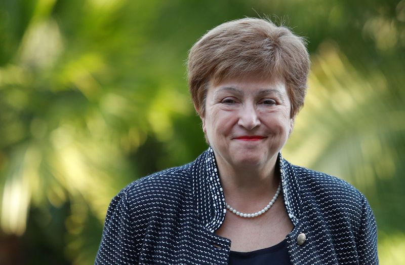 FILE PHOTO: IMF Managing Director Kristalina Georgieva arrives for a conference hosted by the Vatican on economic solidarity