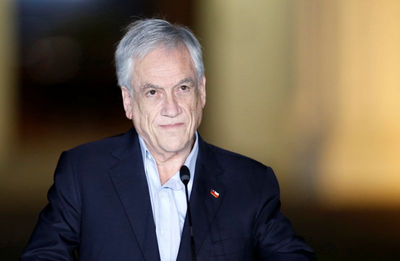 Colombia's President Ivan Duque meets Chile's President Sebastian Pinera, at the presidential palace Cerro Castillo, in Vina del Mar