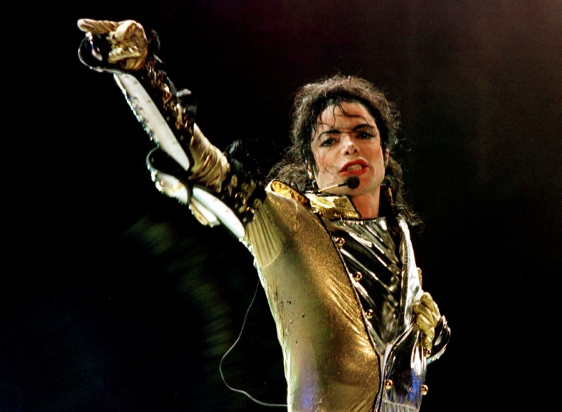 FILE PHOTO: File photo of U.S. popstar Michael Jackson performing during his concert in Vienna