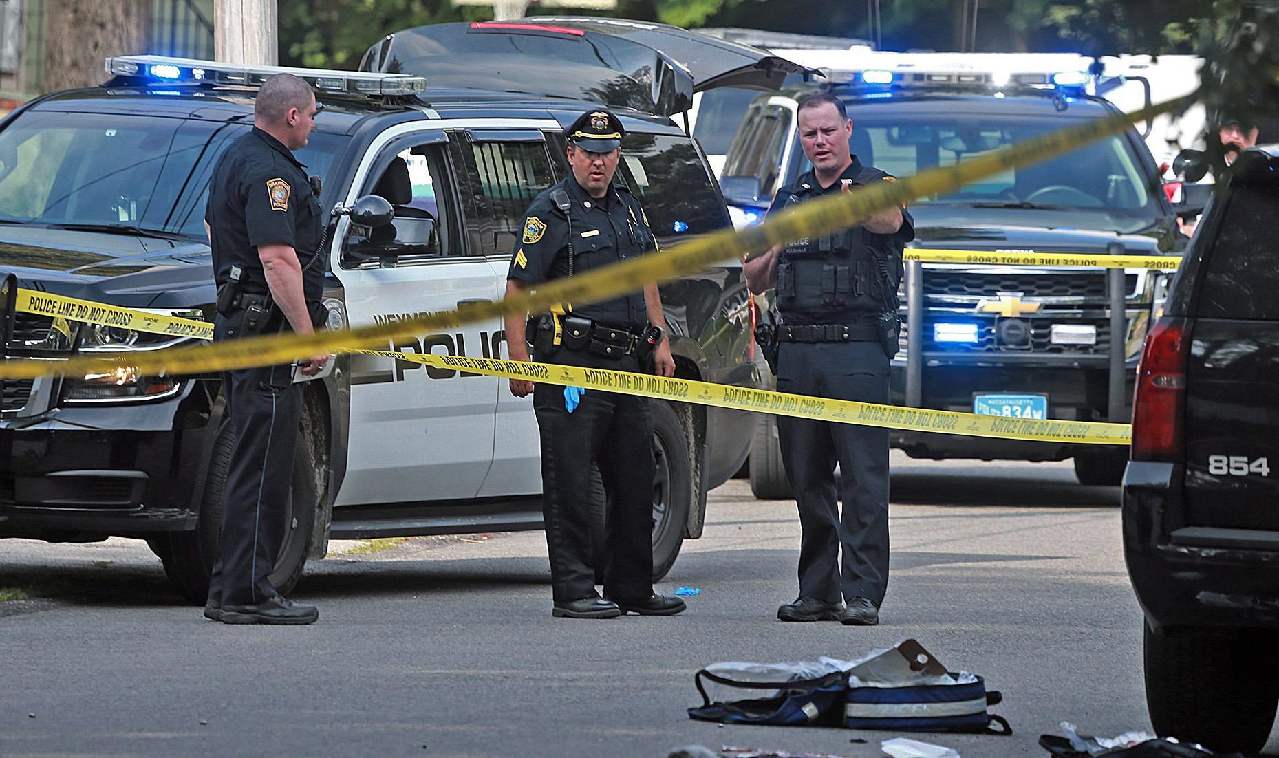 Weymouth police officer, elderly woman killed after suspect takes officer's gun