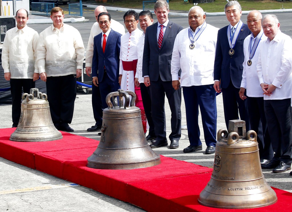 US returns 3 disputed bells taken from Philippines in 1901