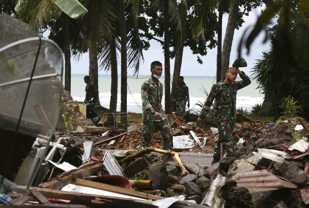 Tsunami set off by volcanic eruption leaves beach towns devestated Tsunami set off by volcanic eruption leaves beach towns devestated