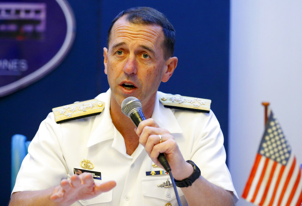 Navy officials says carrier could be sent through Taiwan Strait