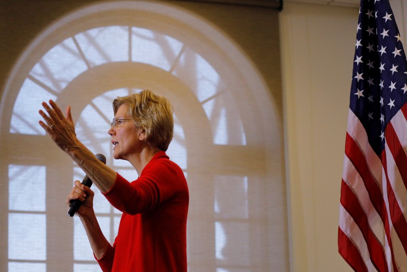 Democratic 2020 U.S. presidential candidate Warren speaks at Plymouth State University in Plymouth